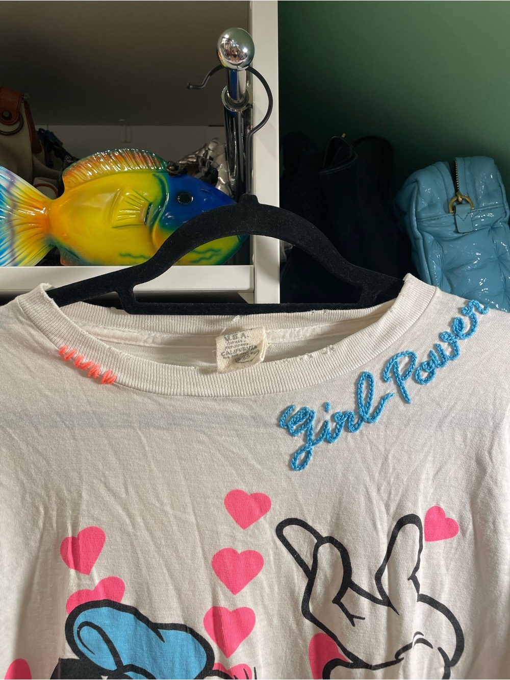 I Stole My Boyfriend’s Shirt Vintage Minnie Tee - Picture 3 of 9